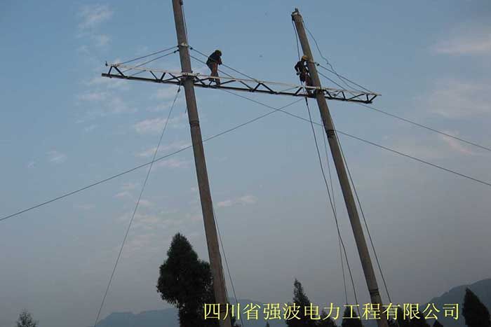 2007年承建的南坝—樊哙110KV线路工程